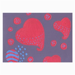 Lollipop Attacked By Hearts Large Glasses Cloth by snowwhitegirl