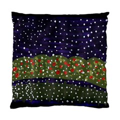 Snowy Roses Standard Cushion Case (two Sides) by snowwhitegirl