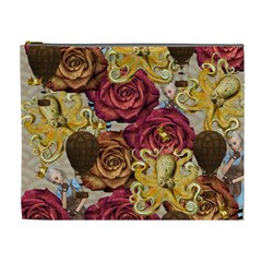 Octopus Floral Cosmetic Bag (xl)