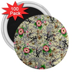 Angel Floral 3  Magnets (100 Pack)