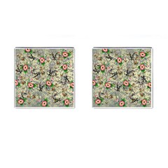 Angel Floral Cufflinks (square) by snowwhitegirl