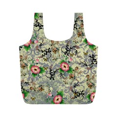 Angel Floral Full Print Recycle Bags (m)  by snowwhitegirl