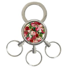 Rose Bushes 3-ring Key Chains