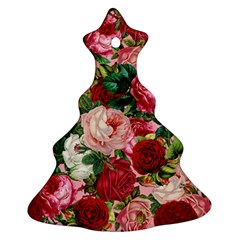 Rose Bushes Christmas Tree Ornament (two Sides)