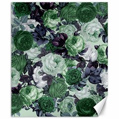 Rose Bushes Green Canvas 8  X 10 