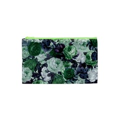 Rose Bushes Green Cosmetic Bag (xs)