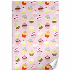 Baby Pink Valentines Cup Cakes Canvas 20  X 30   by PodArtist