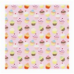 Baby Pink Valentines Cup Cakes Medium Glasses Cloth Front