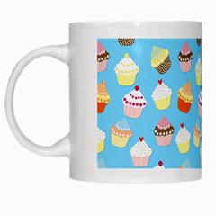 Pale Pastel Blue Cup Cakes White Mugs by PodArtist