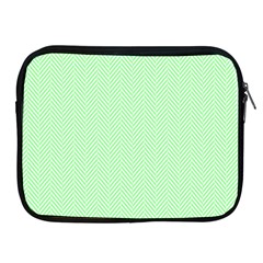    Classic Mint Green & White Herringbone Pattern Apple Ipad 2/3/4 Zipper Cases by PodArtist