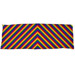 Gay Pride Flag Rainbow Chevron Stripe Body Pillow Case Dakimakura (two Sides) by PodArtist