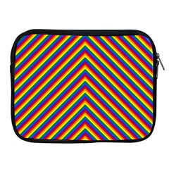 Gay Pride Flag Rainbow Chevron Stripe Apple Ipad 2/3/4 Zipper Cases by PodArtist