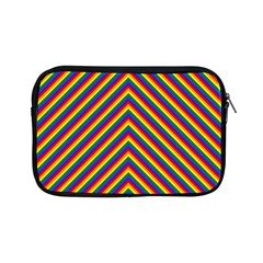 Gay Pride Flag Rainbow Chevron Stripe Apple Ipad Mini Zipper Cases by PodArtist