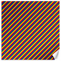 Gay Pride Flag Candy Cane Diagonal Stripe Canvas 20  X 20   by PodArtist