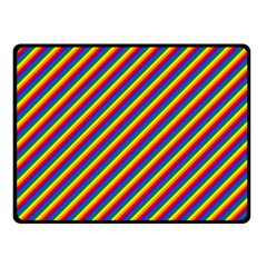 Gay Pride Flag Candy Cane Diagonal Stripe Double Sided Fleece Blanket (small)  by PodArtist