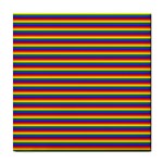Horizontal Gay Pride Rainbow Flag Pin Stripes Tile Coasters Front
