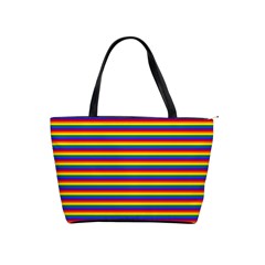 Horizontal Gay Pride Rainbow Flag Pin Stripes Shoulder Handbags