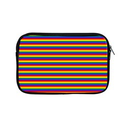 Horizontal Gay Pride Rainbow Flag Pin Stripes Apple Macbook Pro 13  Zipper Case by PodArtist