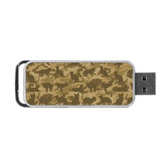 Operation Desert Cat Camouflage Catmouflage Portable Usb Flash (one Side) by PodArtist