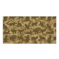 Operation Desert Cat Camouflage Catmouflage Satin Shawl by PodArtist