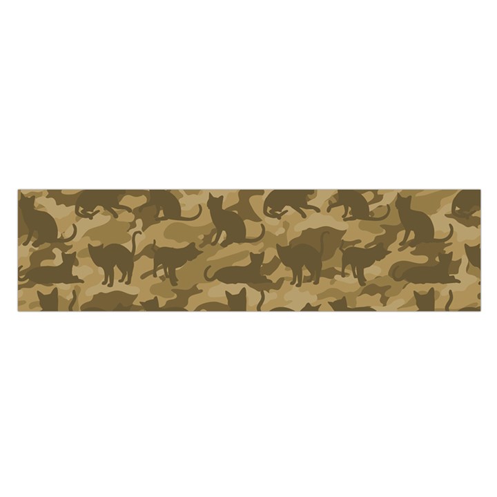 Operation Desert Cat Camouflage Catmouflage Satin Scarf (Oblong)