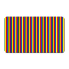 Vertical Gay Pride Rainbow Flag Pin Stripes Magnet (rectangular) by PodArtist