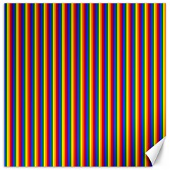 Vertical Gay Pride Rainbow Flag Pin Stripes Canvas 20  x 20  