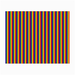 Vertical Gay Pride Rainbow Flag Pin Stripes Small Glasses Cloth (2-side) by PodArtist