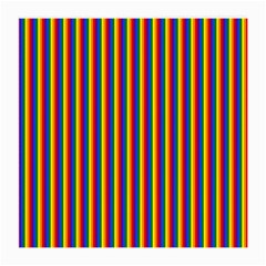 Vertical Gay Pride Rainbow Flag Pin Stripes Medium Glasses Cloth (2-Side)