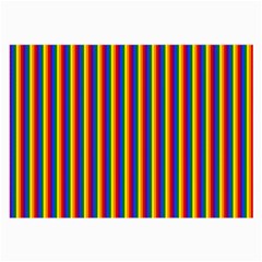 Vertical Gay Pride Rainbow Flag Pin Stripes Large Glasses Cloth