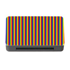 Vertical Gay Pride Rainbow Flag Pin Stripes Memory Card Reader with CF