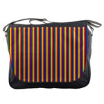 Vertical Gay Pride Rainbow Flag Pin Stripes Messenger Bags Front