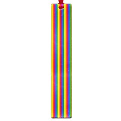 Vertical Gay Pride Rainbow Flag Pin Stripes Large Book Marks by PodArtist