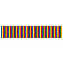 Vertical Gay Pride Rainbow Flag Pin Stripes Small Flano Scarf