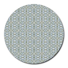 Vintage Ornate Pattern Round Mousepads by dflcprints
