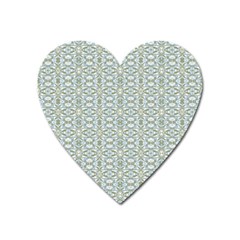 Vintage Ornate Pattern Heart Magnet by dflcprints