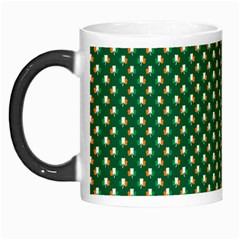 Irish Flag Green White Orange On Green St  Patrick s Day Ireland Morph Mugs by PodArtist