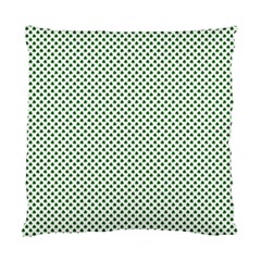 Shamrock 2-tone Green On White St Patrick’s Day Clover Standard Cushion Case (two Sides) by PodArtist