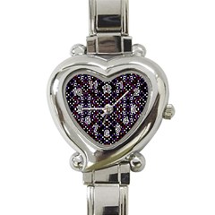 Futuristic Geometric Pattern Heart Italian Charm Watch