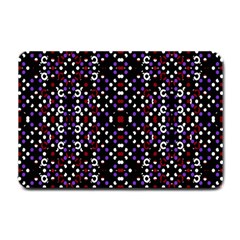 Futuristic Geometric Pattern Small Doormat  by dflcprints