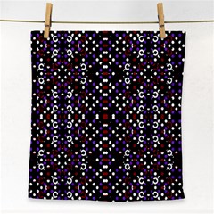 Futuristic Geometric Pattern Face Towel by dflcprints