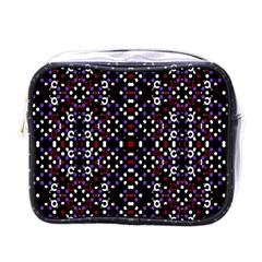 Futuristic Geometric Pattern Mini Toiletries Bags by dflcprints