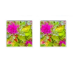 Colored Plants Photo Cufflinks (square) by dflcprints