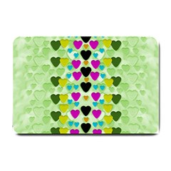Summer Time In Lovely Hearts Small Doormat 