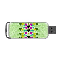 Summer Time In Lovely Hearts Portable USB Flash (One Side)
