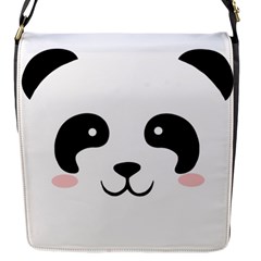 Panda  Flap Messenger Bag (s) by Valentinaart