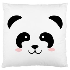 Panda  Large Flano Cushion Case (one Side) by Valentinaart