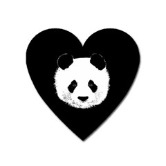 Panda  Heart Magnet by Valentinaart