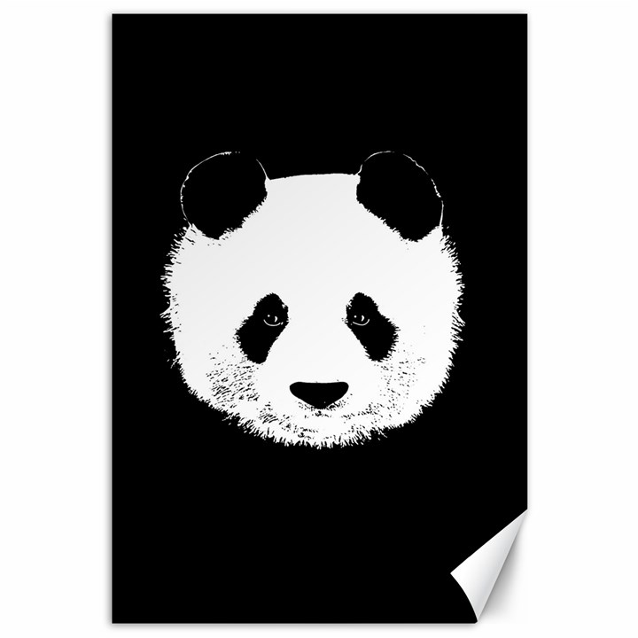 Panda  Canvas 12  x 18  