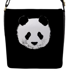 Panda  Flap Messenger Bag (s) by Valentinaart